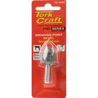 TorkCraft Grinding Point Bevel - 3mm x 22mm Power Tool Accessory for Deburring, Smoothing, and Shaping Metal