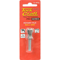 TorkCraft Rotary File Ball End - 1/4 Shank Pro Series Power Tool Accessory