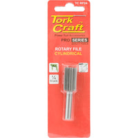 Tork Craft Rotary File - Cylindrical Burr, 1/4