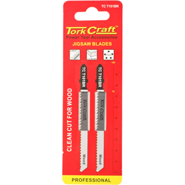 Tork Craft TC T101BR Jigsaw Blades: Clean Cut Wood, Power Tool Accessories, Jigsaw Blades, Professional Quality