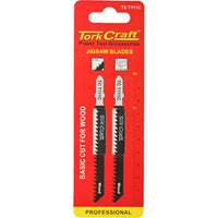 Tork Craft TC111C Jigsaw Blades for Wood - T-Shank, Professional Wood Cutting Blade Set