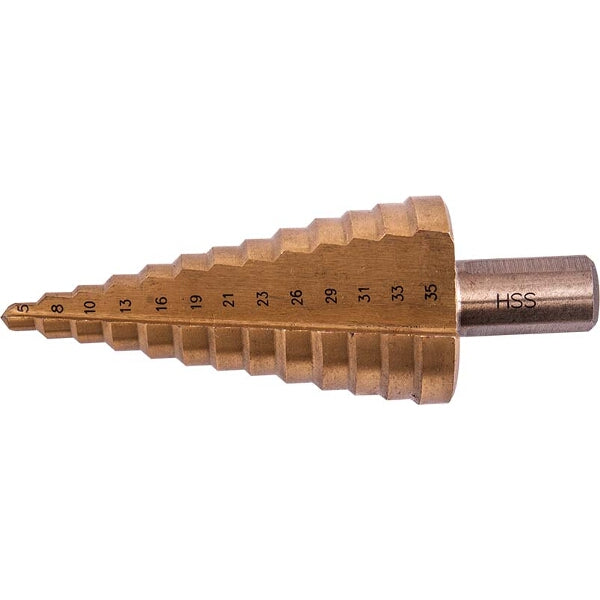 Step Drill Bit HSS 5-35mm - Multi Hole Drill for Steel Plate