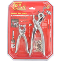 TorkCraft Leather Hole Punch & Grommet Setting Tool Kit - Professional Grade
