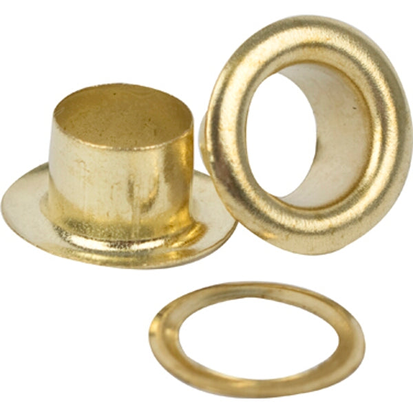 Brass Eyelets 7mm - TC4302 Spare Eyelets Bulk Bag - Durable Fasteners for Crafts and Repairs