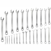 26-Piece Combination Spanner Set 6-32mm: Mini & Jumbo Wrenches, Chrome Vanadium Steel, Open and Box End Wrenches, Mechanic Tools