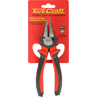 Tork Craft High Leverage Combination Pliers - Red and Black Power Tool Accessory
