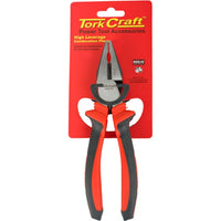 Tork Craft High Leverage Combination Pliers - 180mm CrV Industrial Pliers for Cutting, Gripping, and Bending Wire & Cables