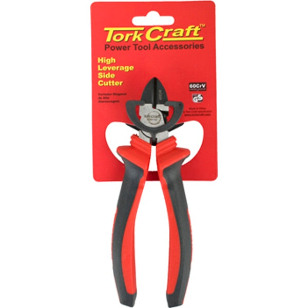 Tork Craft High Leverage Side/Diagonal Cutter - CRV Steel, Industrial Quality | chavda.com