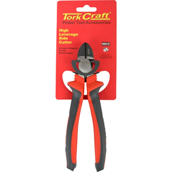 Tork Craft High Leverage Side/Diagonal Cutter, 190mm Industrial Grade - Power Tool Accessories