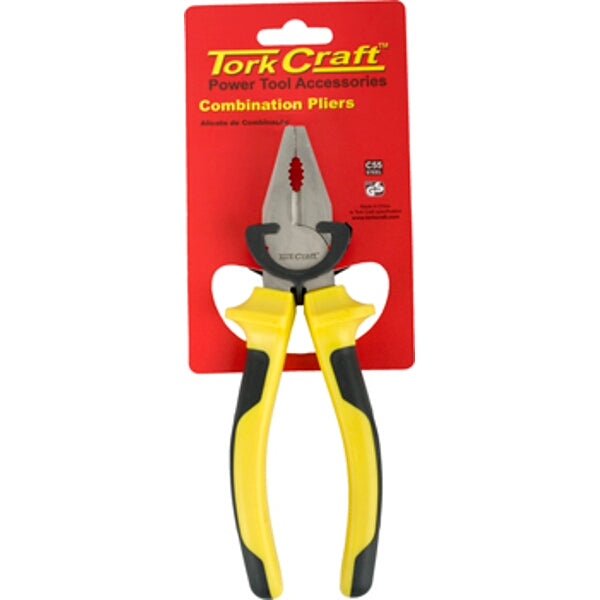 TorkCraft Combination Pliers 180mm - Power Tool Accessory for Gripping, Twisting, and Cutting Wires