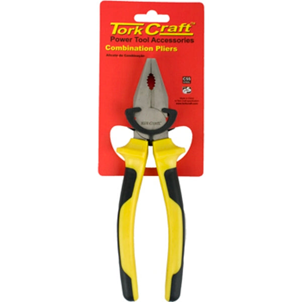 Tork Craft Combination Pliers 200mm: Gripping, Cutting, and Bending Tool for Electricians, Construction, and DIY Projects
