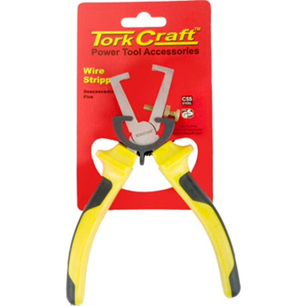 Tork Craft Wire Stripper 160mm - Cable Stripping Tool for Electrical Wire - Professional Grade Pliers with Ergonomic Grip
