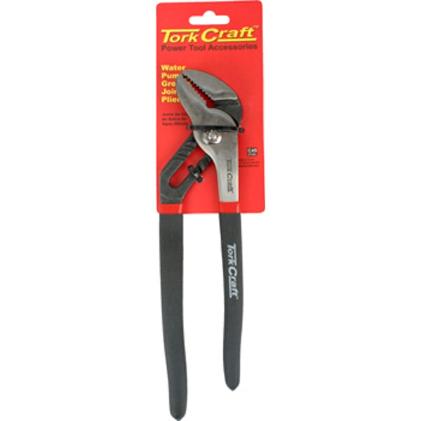 Tork Craft Water Pump Pliers 250mm - Groove Joint Adjustable Pliers, Power Tool Accessories