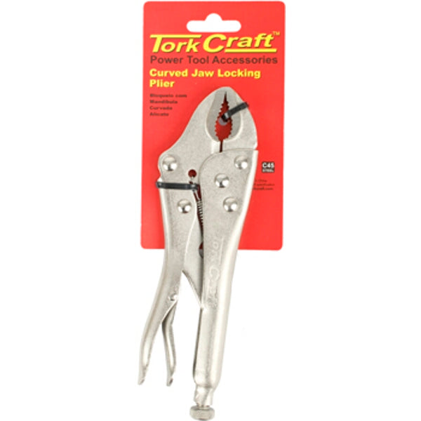 Tork Craft Curved Jaw Locking Pliers, 170mm. Power Tool Accessory for Gripping, Clamping, and Repair. Shop at chavda.com!