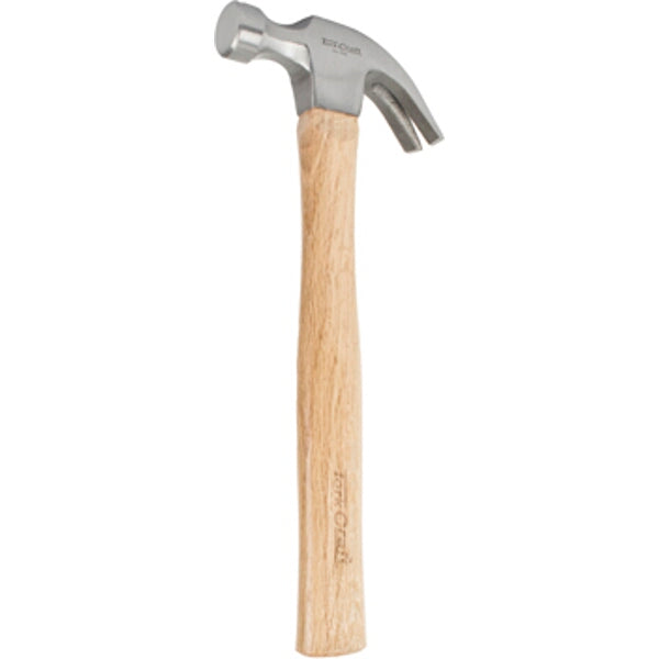 Claw Hammer 450g Wooden Handle 280mm - Full Polished Head Carpenter Tool