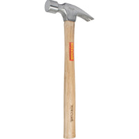 Claw Hammer, 700g/24oz Wooden Handle, Polished Steel Head - Professional Grade Tool for Carpentry & DIY Projects