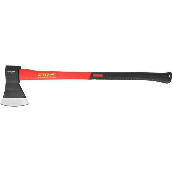 Tork Craft 1.8kg Felling Axe with Fibreglass Handle, 860mm. Tree Cutting Tool, Wood Splitting Axe, Logging Equipment