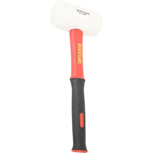Tork Craft Rubber Mallet - 450g/16oz White Non-Marking Mallet Fiberglass Handle Tool