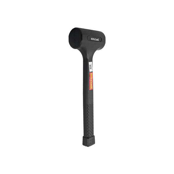 Tork Craft Dead Blow Hammer - 1.3KG (3LB) Black Rubber Mallet | Non-Marring Tool for Automotive, Woodworking & More
