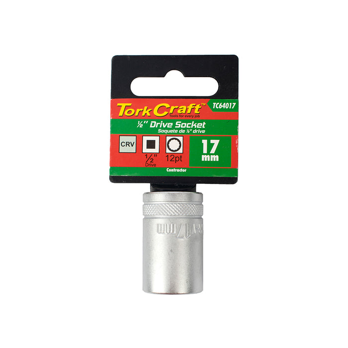 Tork Craft 17mm Socket, 1/2