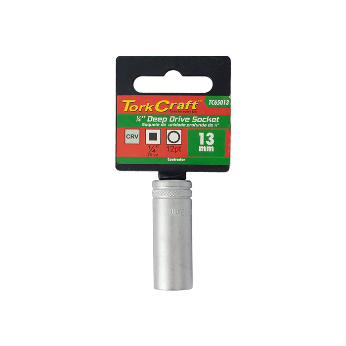 Tork Craft 13mm Deep Socket - 1/4
