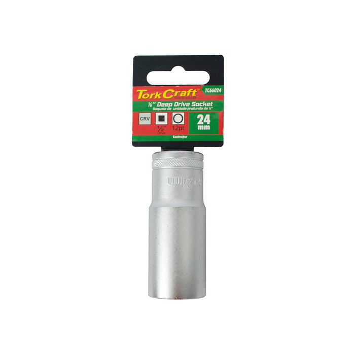 Tork Craft 24mm Deep Socket: 1/2