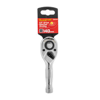 Tork Craft Ratchet Stubby 140 Mm 1/2' Drive Steel Handle Tc672140