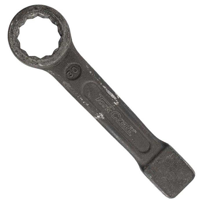 Tork Craft Slogging Spanner 30mm Ring End CRV - Heavy Duty Wrench for High Torque Applications