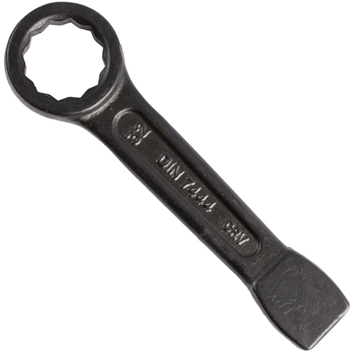 Slogging Spanner 32mm Ring End CRV Heavy Duty Wrench, DIN 7444 - Heavy Duty Industrial Tool