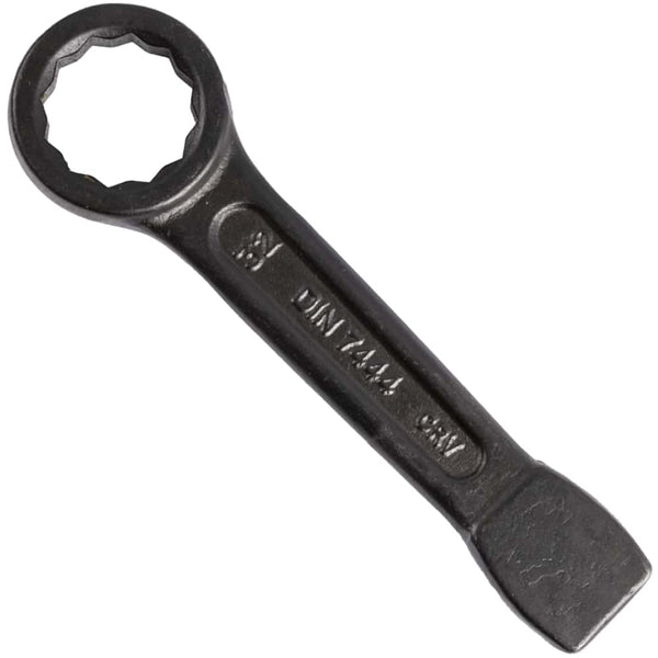Slogging Spanner 32mm Ring End CRV Heavy Duty Wrench, DIN 7444 - Heavy Duty Industrial Tool