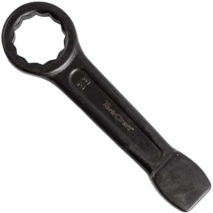 TorkCraft Slogging Spanner 38mm Ring End - Heavy Duty High Torque Wrench for Industrial Use