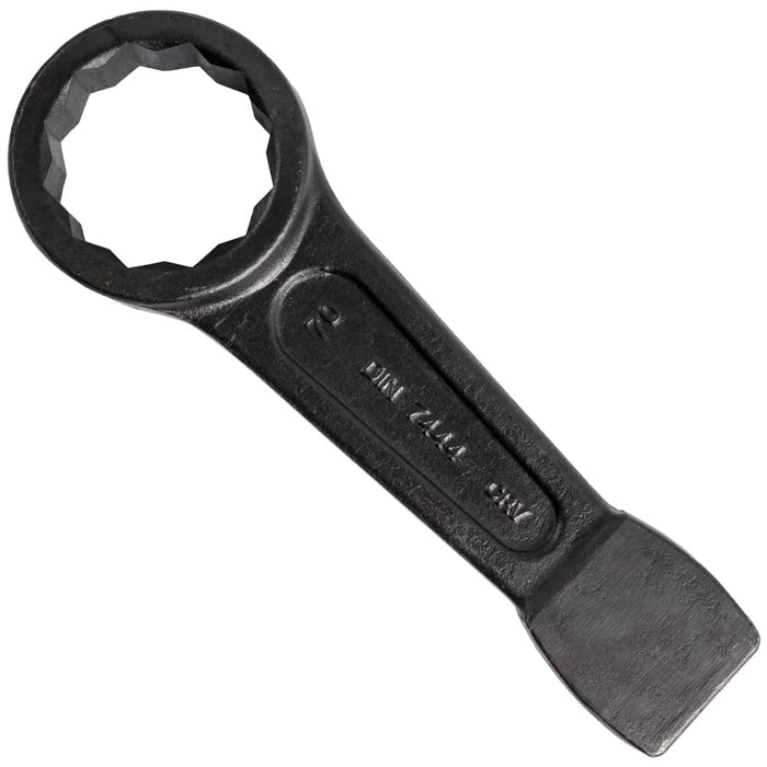 Slogging Spanner 70mm, Ring End, Heavy Duty CrV Wrench for Industrial Use