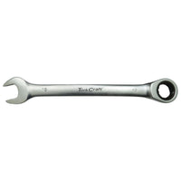 Tork Craft 19mm Combination Ratchet Wrench - Fixed Head Spanner for Tightening & Loosening Bolts