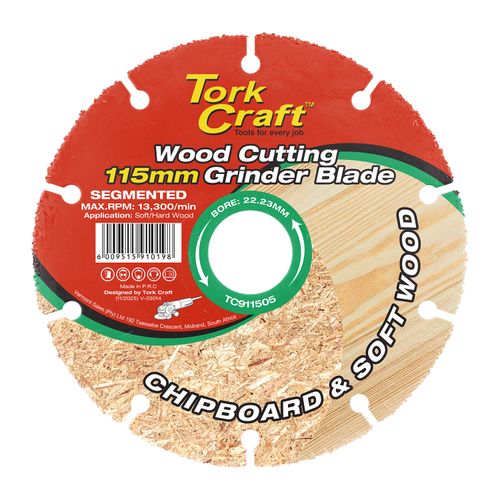 Tork Craft Wood Cutting Blade 115mm x 22.23mm Angle Grinder - TC911505
