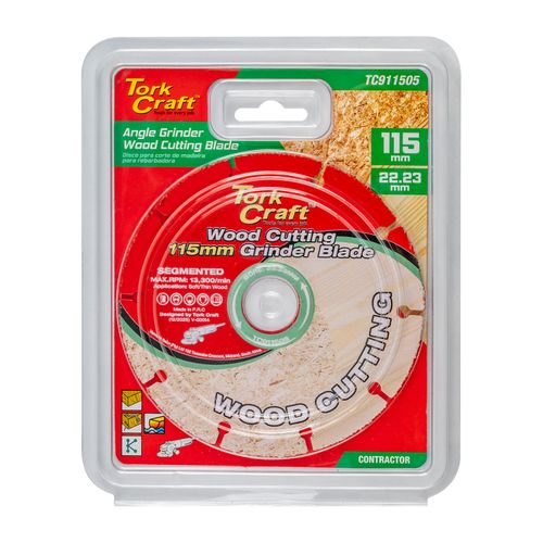 Tork Craft Wood Cutting Blade 115mm x 22.23mm Angle Grinder - TC911505
