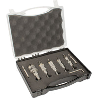 TCT Hole Saw Set 5pc (16, 20, 22, 25, 32mm) for Metal with Carry Case - Metalworking Drilling Cutting Tool