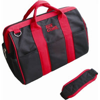 Tork Craft Tool Bag: Nylon, 25 Pocket, 315x230x250mm, Red & Black. Heavy Duty Tool Carrier w/ Shoulder Strap.