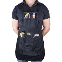 TorkCraft Work Apron with 5 Pockets - Adjustable Cotton Tool Holder Apron for Carpenters and Mechanics