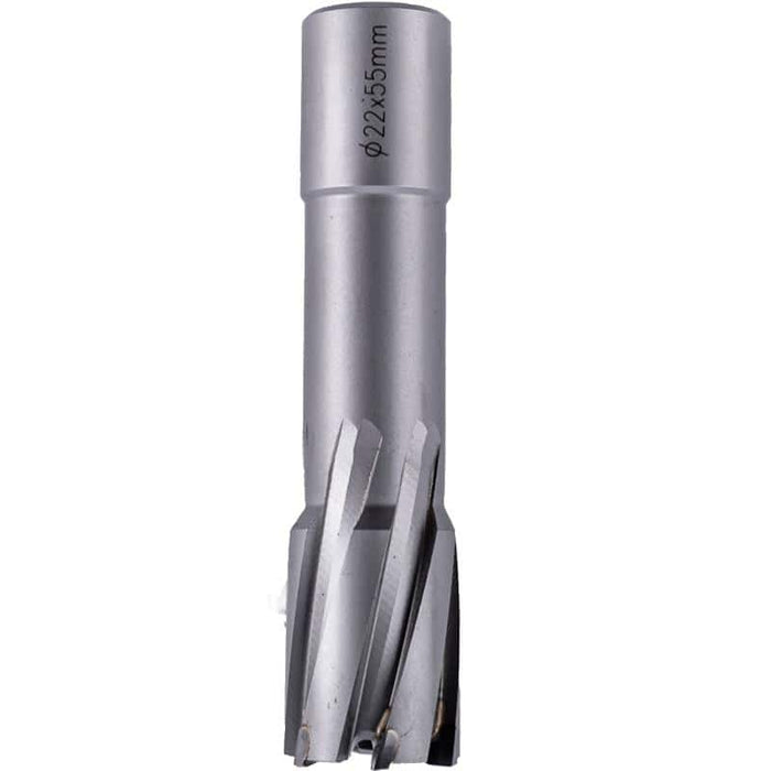 ANNULAR HOLE CUTTER TCT 22 X 55MM WELD SHANK 19.05M
