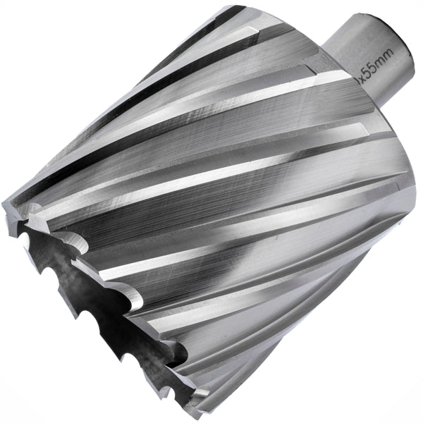 ANNULAR HOLE CUTTER HSS 60 X 55MM WELD SHANK 19.05MM