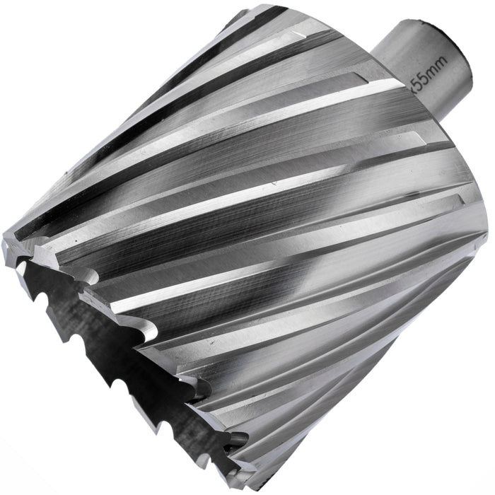 ANNULAR HOLE CUTTER HSS 65 X 55MM WELD SHANK 19.05MM