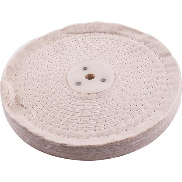 200mm Cotton Buffing Wheel - Stitched Polishing Mop for Metal Polishing