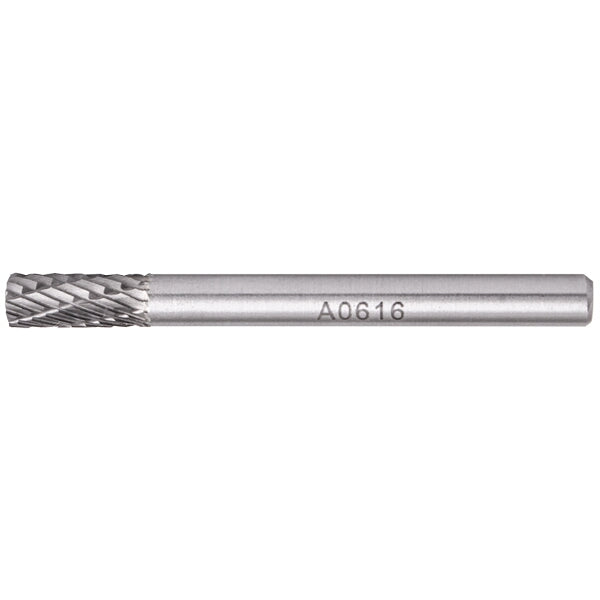TorkCraft Rotary Burr Tungsten Carbide 6x16mm Cylindrical - Metal Cutting Tool