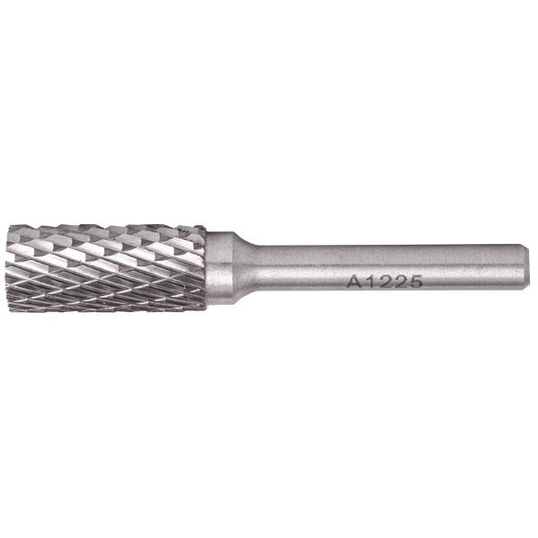 TorkCraft TCBU10612 Rotary Burr Tungsten 12x25x6mm Cylindrical Cutter for Steel, Stainless Steel