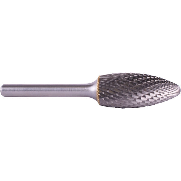 TorkCraft Tungsten Rotary Burr - Round Point, 16x36x6mm - Ideal for Metal Cutting, Smooth Finish