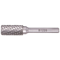 Tungsten Carbide Rotary Burr - Cylindrical with Bottom Cutter, 12x25mm - Steel, Iron, Brass Cutting
