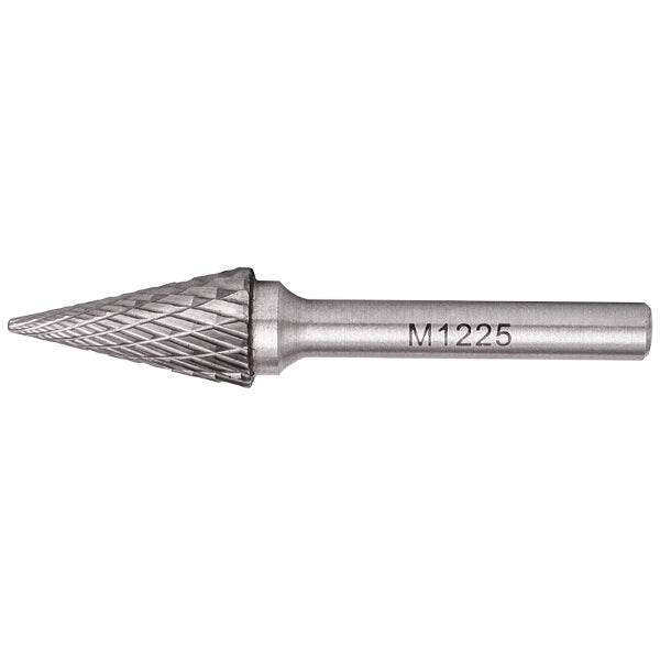 TorkCraft Rotary Burr Tungsten Carbide Conical 12x25mm Cutting Tool M1225