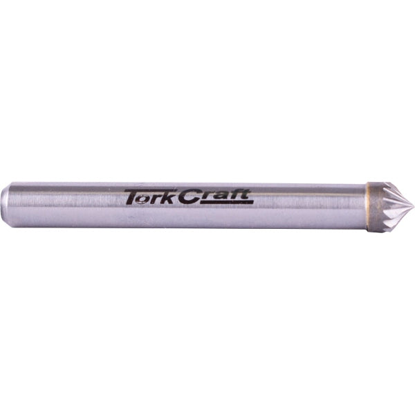 TorkCraft Rotary Burr - 6mm Cone Tungsten Carbide Cutting Tool for Steel, Stainless Steel, Cast Iron, High Alloy, and Brass
