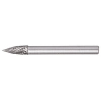 TorkCraft Tungsten Carbide Rotary Burr - Conical Curve 6x18x6mm - Metal Cutting, Grinding Tool