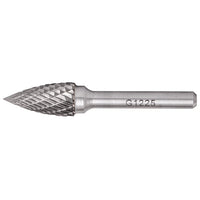 TorkCraft Rotary Burr Tungsten Conical 12x25x6mm - Steel, Stainless, Cast Iron, Brass Cutting Tool